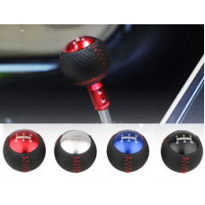 Ручка куліси чорна F-48 R- назад (червоний шов) перфорація, (різьба M12x1.25) MUGEN GK5