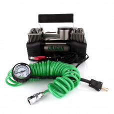 Компресор - два цилінди - "URAGAN" - 12v - 360Вт - 85л. - 30А – 5,7м. шланг (90170) на клемах (8 шт.