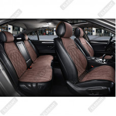 Накидки сидінь з вентиляцією алькантара "Elegant" PARMA Кавові Повний комплект (700 715)