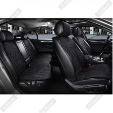 Накидки сидінь з вентиляцією алькантара "Elegant" PARMA Чорний Повний комплект (700 716)
