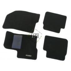 Килимки текстиль Chevrolet AVEO до 2011 Чорний - "Gran"(основа гранули)