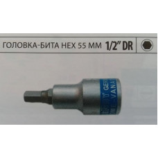 Головка з бітою шестригранною HEX 1/2" 55мм H 7 "KING ROY" (31984-H7mm) (25шт/уп)
