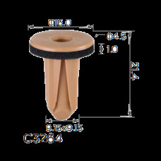 Кліпси C3264 під саморіз BMW (51127461407, 14338) ( уп. 100 шт.)