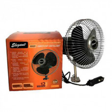 Вентилятор 12V "6 дюймів" "Elegant" метал. сітка кут повороту 60*/101 541 (12шт/ящ)