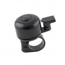 Велосипедний дзвінок пластик механічний з бічним механізмом / кріплення хомутом Greys №GR16110