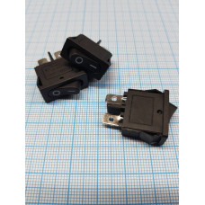 Клавіша №103 прямокут., Супер мала, Чорна, 2 ноги, 9,5 * 21мм ON-OF