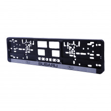 Рамка номера SUBARU "книжка" із сірою смугою