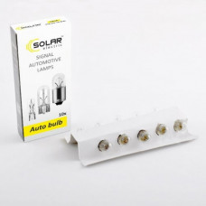 Лампа 24V (цок.BA 9s) T4W "Solar" (2456) (уп.10шт)