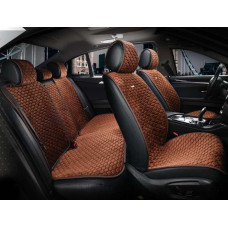 Накидки сидінь алькантара "Elegant" PALERMO Кавові Повний комплект (700 105) (5шт./ящ.)