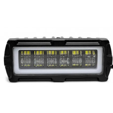 Фара-LED Прямокутник 36W 125*50*55mm (3W*12) 10-80V + DRL (діодний обід) 11-36W+DRL(Білий/Жовтий)