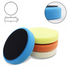 Полірувальний круг на липучці D170/D150/H30мм Помаранчевий "Adept Elit"