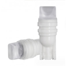 Світлодіод 12V Т10 Білий SMD 3-2835 Прозора Кераміка Помадка +90Lm №24