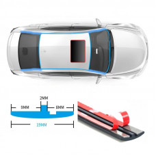 Ущільнювач скла лобового T type 19мм*2м