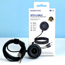 Bluetooth Авто BOROFONE BC58 (Mini Jack 3.5 мм, 150 mAh) BTv5.0 8год в режимі розмов