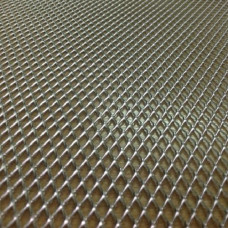 Сітка декоративна №2 100х24см(3*8мм) хром алюміній ("Jacky") без упаковки