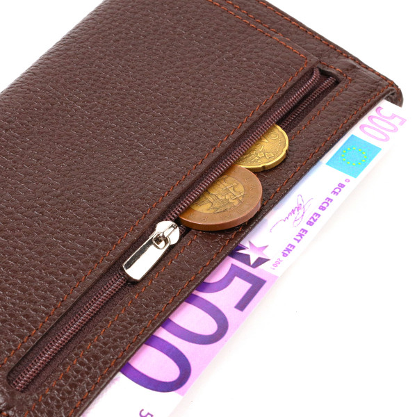 Многофункциональный кошелек для женщин из натуральной кожи CANPELLINI 21828 Коричневый