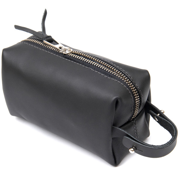 Кожаная косметичка для мужчин GRANDE PELLE 11507 Черный