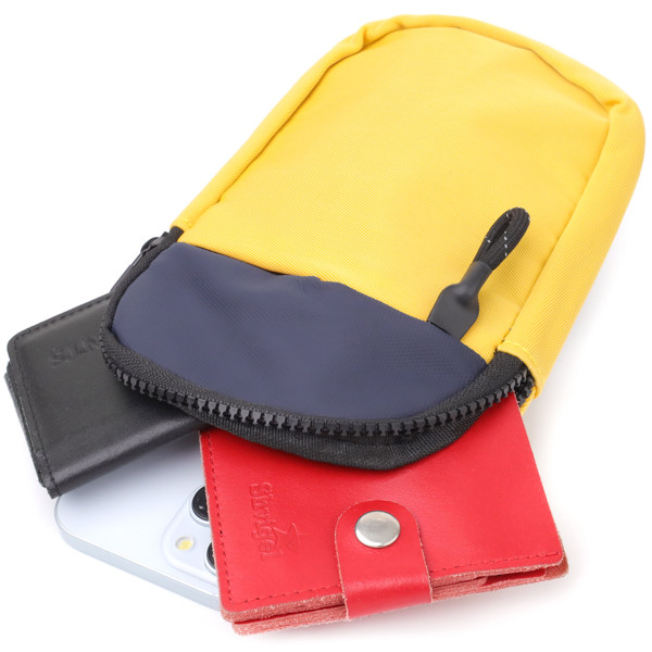 Слинг сумка для путешествий из качественного текстиля Vintage sale_15155 Желтый