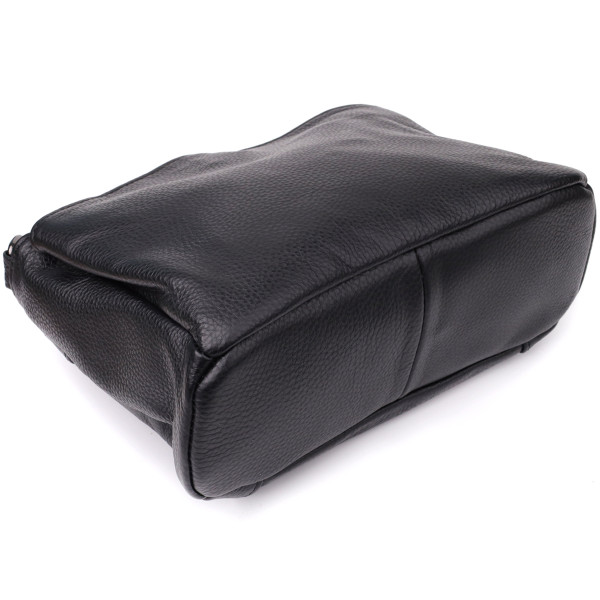 Сумка на плечо из натуральной кожи для женщин Vintage 23007 Черный