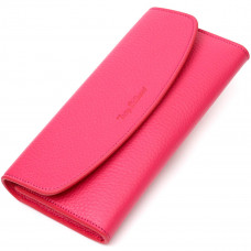 Красочный женский кошелек с монетницей на молнии из натуральной кожи Tony Bellucci 21979 Фуксия