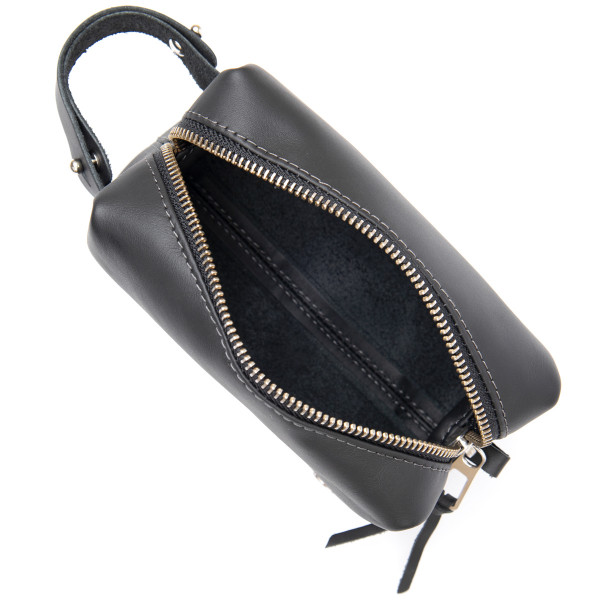 Кожаная косметичка для мужчин GRANDE PELLE 11507 Черный
