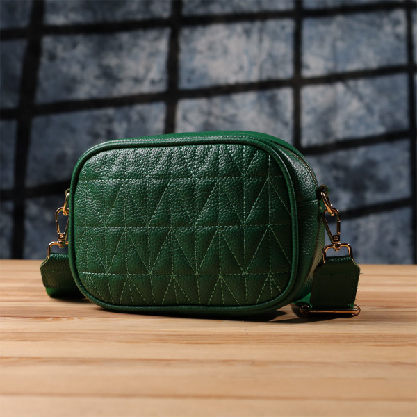 Интересная сумка для женщин из натуральной кожи Vintage 22900 Зеленый