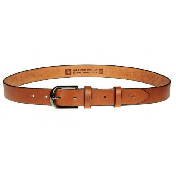 Мужской ремень Grande Pelle 20094 Коричневый