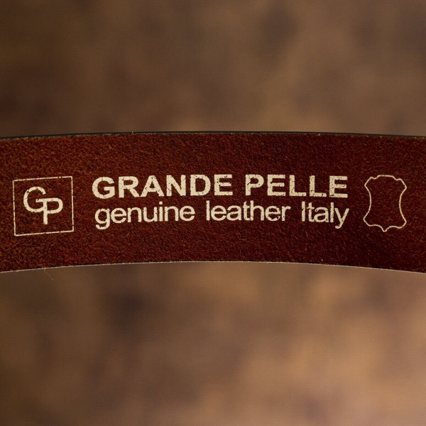 Мужской ремень Grande Pelle 20094 Коричневый