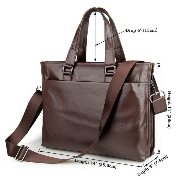 Сумка мужская Vintage 14399 Коричневая