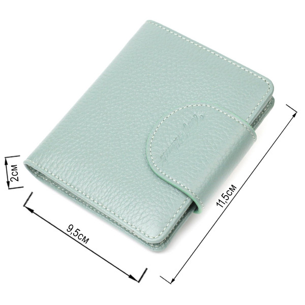 Стильный женский кошелек из натуральной кожи Tony Bellucci 21986 Серо-зеленый