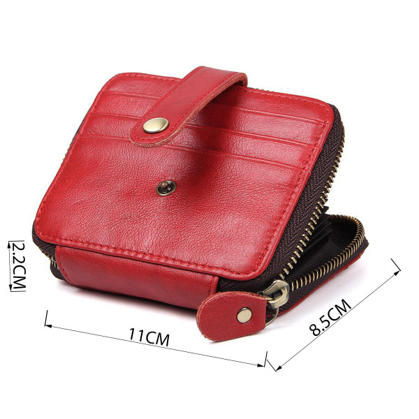 Визитница Vintage 14959 кожаная Красная