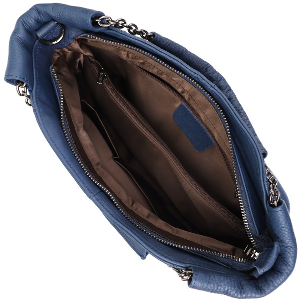 Женская сумка на каждый день из натуральной кожи Vintage 22988 Синий