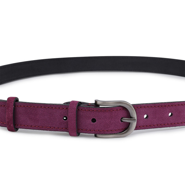 Выразительный замшевый женский ремень Vintage 20792 Фиолетовый