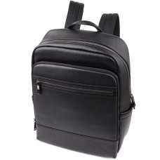 Городской рюкзак унисекс из натуральной кожи Vintage 23046 Черный