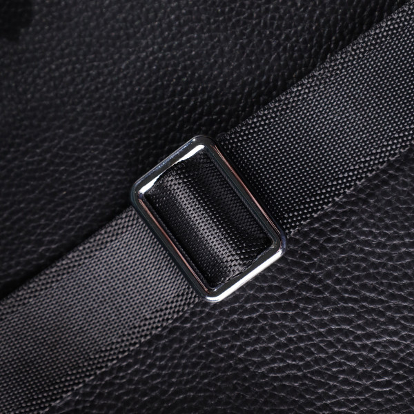 Удобная вертикальная сумка для мужчин из натуральной кожи Vintage 22862 Черный