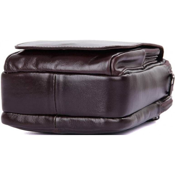 Сумка Vintage 14544 из натуральной кожи Коричневая