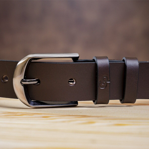 Ремень мужской GRANDE PELLE 00245 под брюки Коричневый