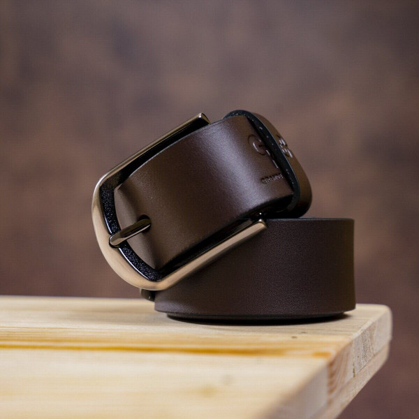 Ремень мужской GRANDE PELLE 00245 под брюки Коричневый