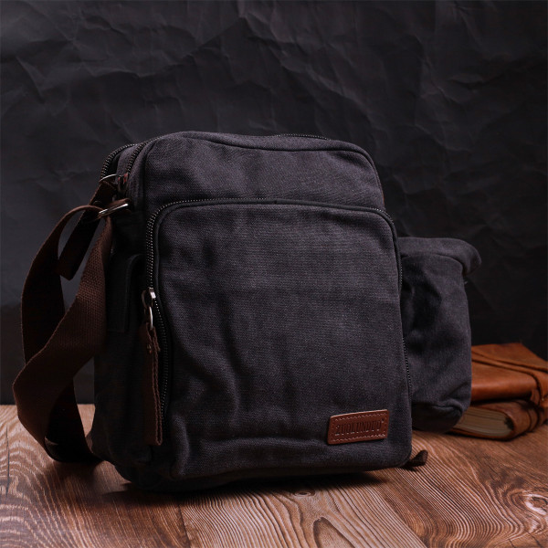 Текстильная сумка с чехлом для воды Vintage 22208 Черный