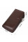 Вместительный мужской клатч с двумя отделениями из натуральной BOND 22025 Коричневый