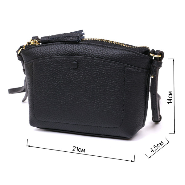 Женская кожаная сумка Vintage 20488 Черный