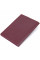 Матовая кожаная обложка на паспорт GRANDE PELLE 11482 Бордовый