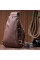Стильная женская сумка через плечо с отверстием для наушников из экокожи Vintage 22786 Коричневый