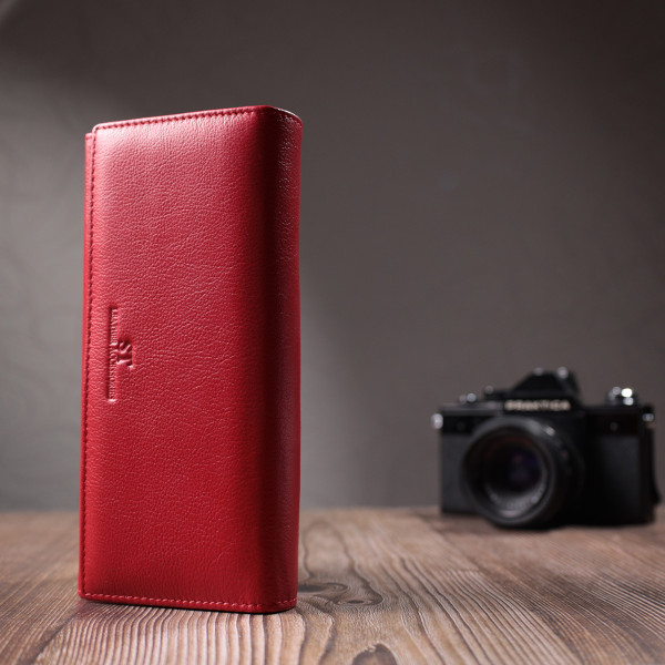 Классический женский кошелек из натуральной кожи ST Leather 22675 Красный