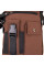 Универсальная текстильная мужская сумка на два отделения Vintage 20661 Коричневая