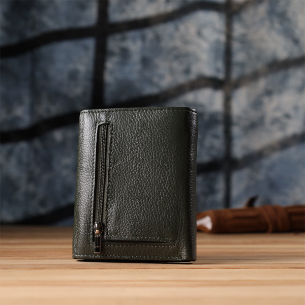 Женский кошелек среднего размера из натуральной кожи ST Leather 23074 Зеленый