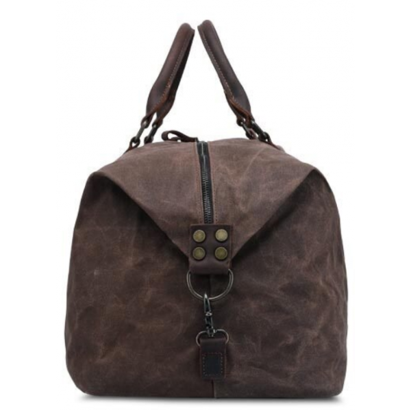 Дорожная сумка текстильная Vintage 20058 Коричневая