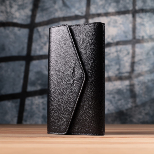 Вместительное портмоне для женщин из натуральной кожи Tony Bellucci 22887 Черный