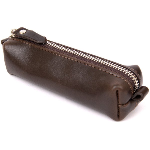 Кожаная универсальная ключница GRANDE PELLE 11339 Коричневый