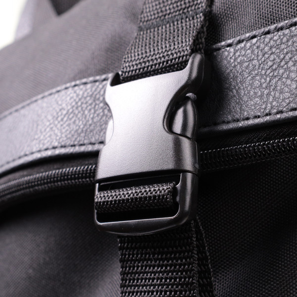 Рюкзак для ноутбука из вставками эко-кожи FABRA 22582 Черный